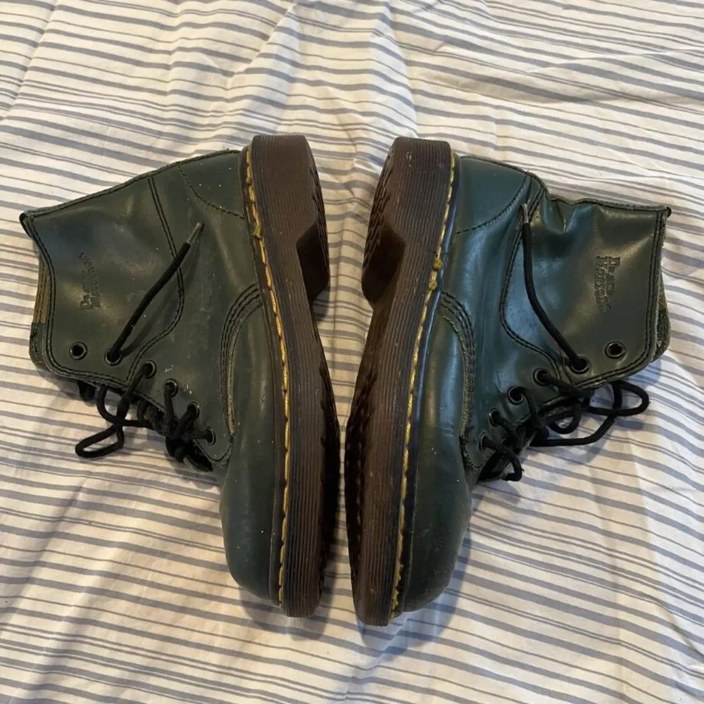 Vintage 80's Dr. Martens - Made in England - Kids 3 - Green - Picture 6 of 8